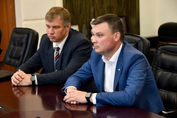 Сергей Голубев провёл рабочую встречу с управляющим Тверским отделением ПАО Сбербанк Валерием Виноградовым