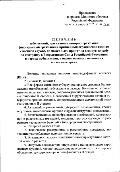 Шойгу утвердил список болезней, запрещающих службу по контракту при мобилизации Шойгу утвердил список болезней, запрещающих службу по контракту при мобилизации