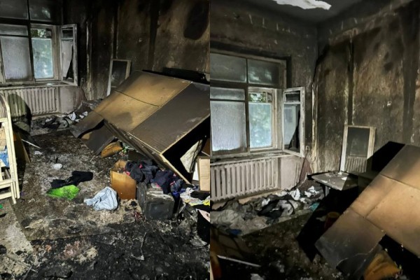 Опубликованы фото с места пожара в квартире, где находились трое детей Опубликованы фото с места пожара в квартире, где находились трое детей