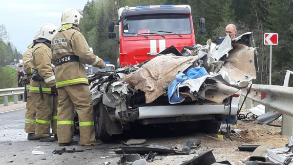 Опубликовано видео с места аварии в Тверской области, где погибли три человека Опубликовано видео с места аварии в Тверской области, где погибли три человека