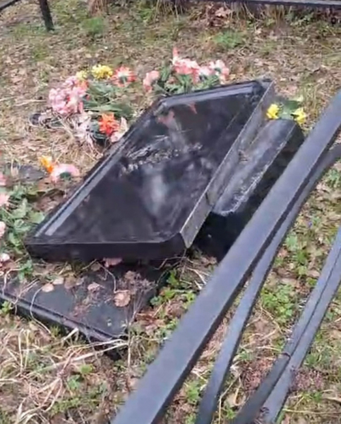 Полиция возбудила дело по факту погрома на кладбище в Тверской области Полиция возбудила дело по факту погрома на кладбище в Тверской области