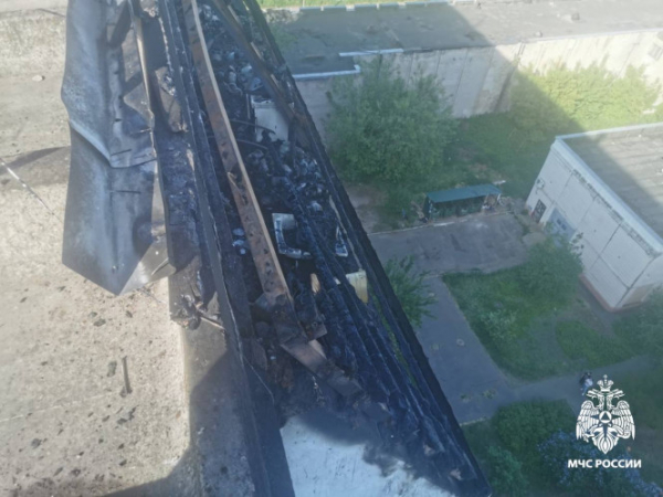 МЧС опубликовало фотографии последствий пожара в многоэтажке в тверском Южном