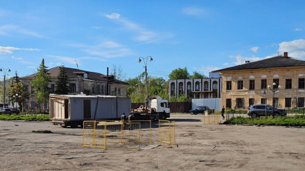 В Бежецке начались работы по благоустройству Советской площади В Бежецке начались работы по благоустройству Советской площади
