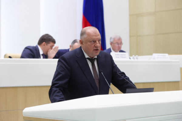 Сергей Голубев выступил в Совете Федерации по проекту бюджета на ближайшие три года