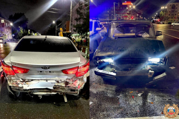 Девушка пострадала при столкновении двух авто на площади Капошвара в Твери Девушка пострадала при столкновении двух авто на площади Капошвара в Твери