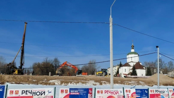 Опубликованы свежие фото и видео со стройки нового Речного вокзала в Твери Опубликованы свежие фото и видео со стройки нового Речного вокзала в Твери