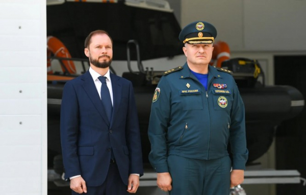 Виталий Королев и глава МЧС России открыли два новых участка ГИМС в Тверской области Виталий Королев и глава МЧС России открыли два новых участка ГИМС в Тверской области