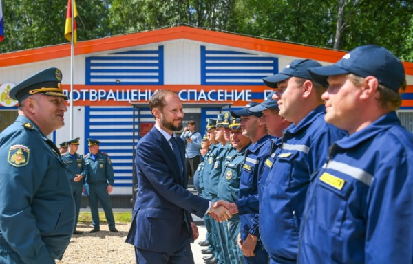 Виталий Королев и глава МЧС России открыли два новых участка ГИМС в Тверской области Виталий Королев и глава МЧС России открыли два новых участка ГИМС в Тверской области