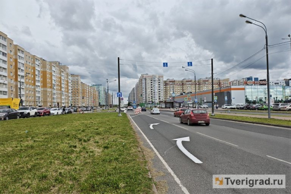 В Твери водители массово заезжают под "кирпич" после переноса разворота