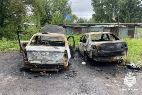 В Тверской области сгорели автомобили, пострадали два человека В Тверской области сгорели автомобили, пострадали два человека
